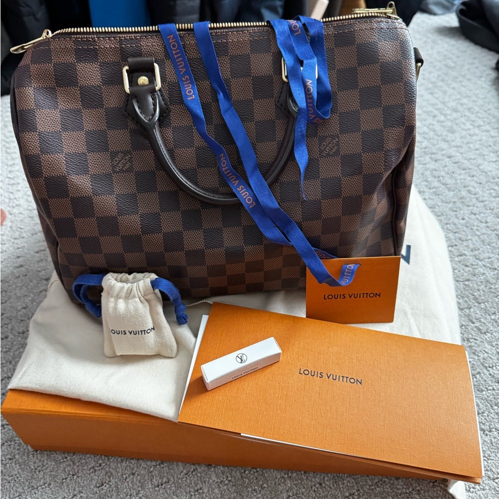 Louis Vuitton Speedy 30 Bandouliere - Damier Ebene
